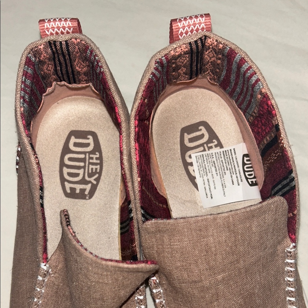 Hey Dude Brown and Red Ankle Boots - Picture 3 of 5